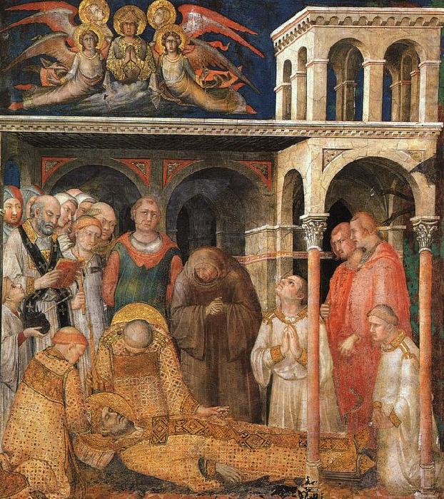 The Death of St. Martin, Simone Martini